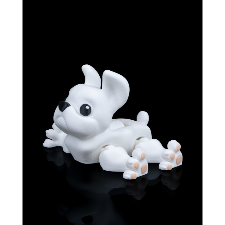 Bouledogue Français Articulé – Figurine Interactive Press The Dog