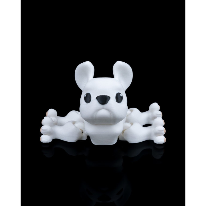 Bouledogue Français Articulé – Figurine Interactive Press The Dog