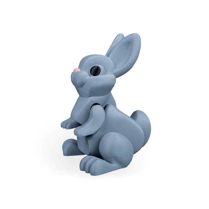 Lapin Sauteur Articulé – Figurine Décorative & Jouet