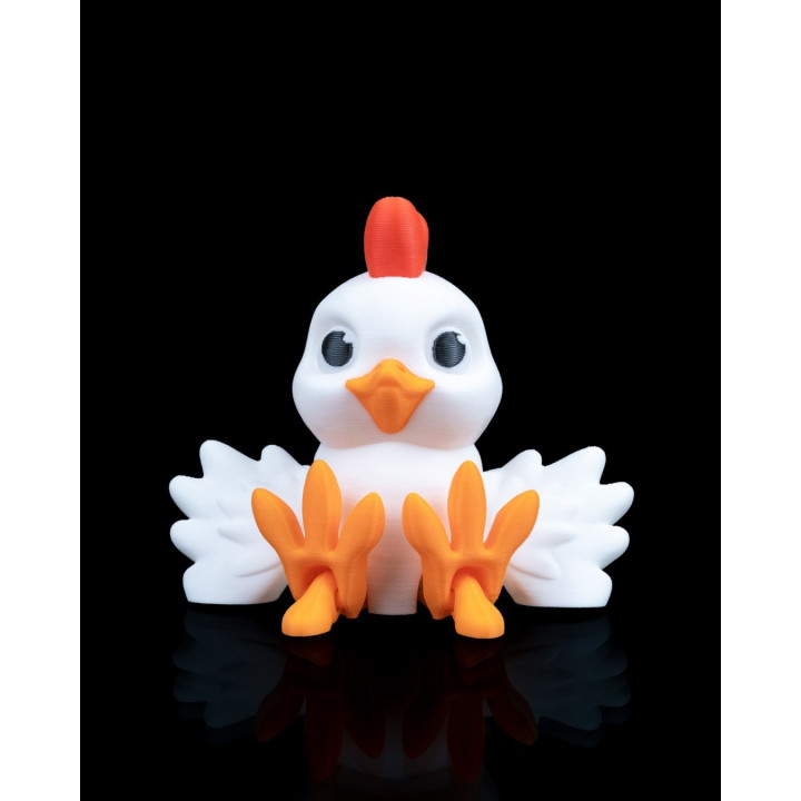 Flapper Chicken – Poulet Articulé Figurine Kawaii