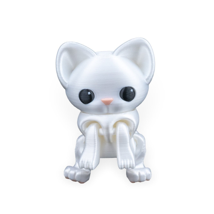 Curious Cat – Figurine Chat Curieux Articulée