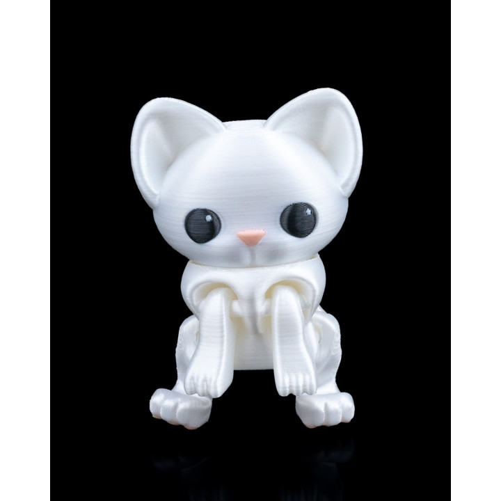 Curious Cat – Figurine Chat Curieux Articulée