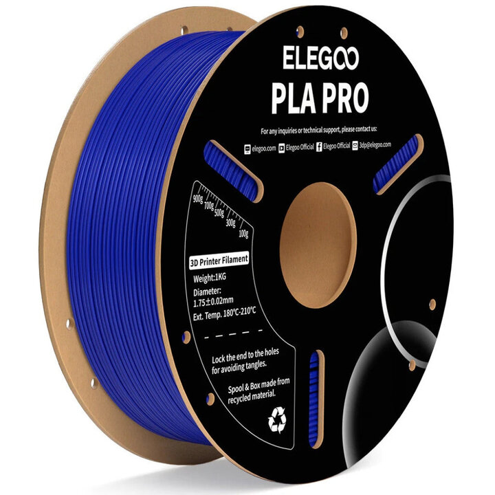 Elegoo - PLA Pro - Bleu - 1,75 mm - 1 kg | Maison Drabiec