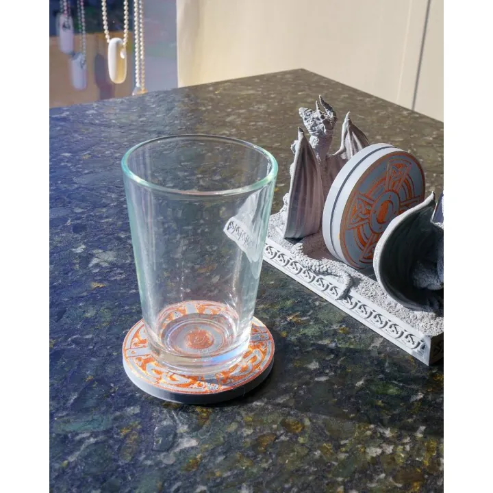 Porte-dessous de verre Dragons Celtiques | Made in Occitanie