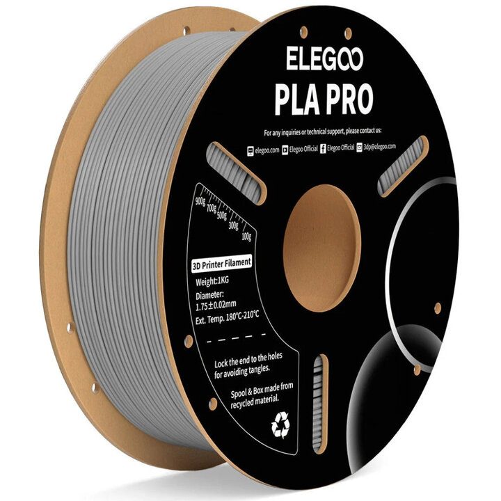 Elegoo - PLA Pro - Gris - 1,75 mm - 1 kg | Maison Drabiec
