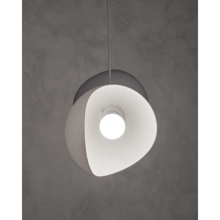 Lampe Suspendue Eclipse – Design Céleste Bicolore