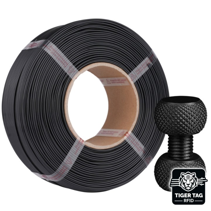 Jamg He - ABS - Noir (Black) - 1,75 mm - 1 kg - Refill avec RFID Tiger