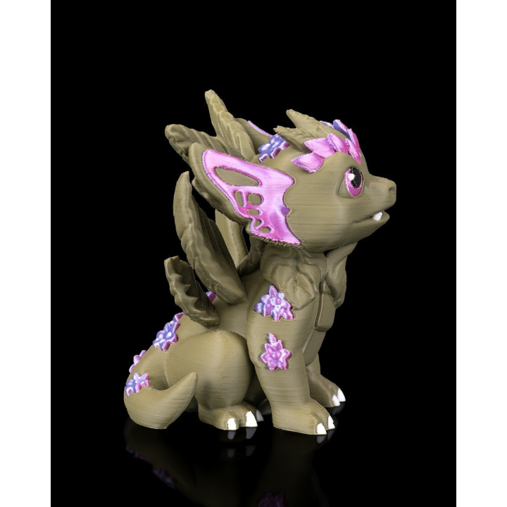 Flora – Figurine Dragon Des Fleurs, Mignonne & Colorée
