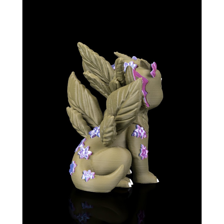 Flora – Figurine Dragon Des Fleurs, Mignonne & Colorée