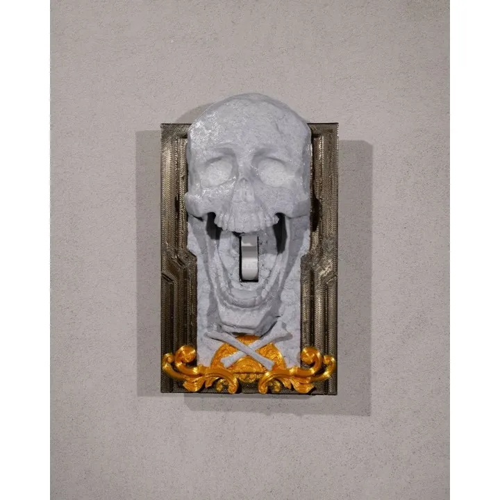 Cache Interrupteur Tête De Mort "Last Wickie" – Décoration Gothique