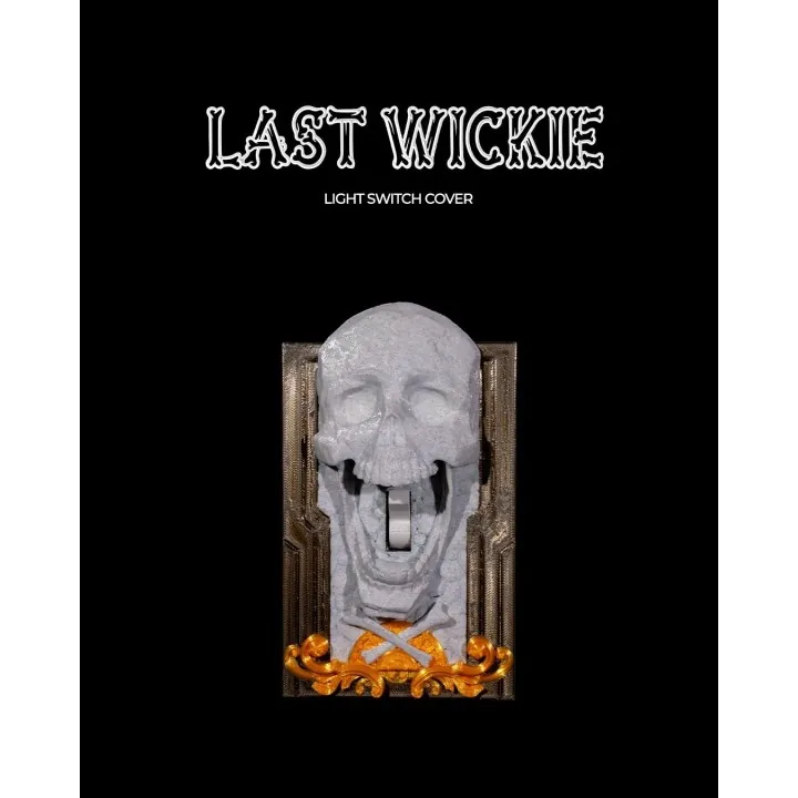 Cache Interrupteur Tête De Mort "Last Wickie" – Décoration Gothique
