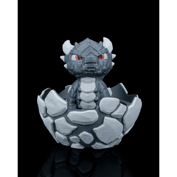 Œuf De Dragon De Pierre – Figurine Avec Dragon Caché À L'Intérieur