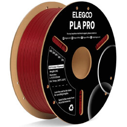 Elegoo - PLA Pro - Rouge Bordeaux - 1,75 mm - 1 kg | Maison Drabi