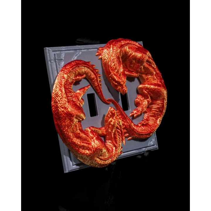 Cache Interrupteur Dragons Soulmates – Double Interrupteur