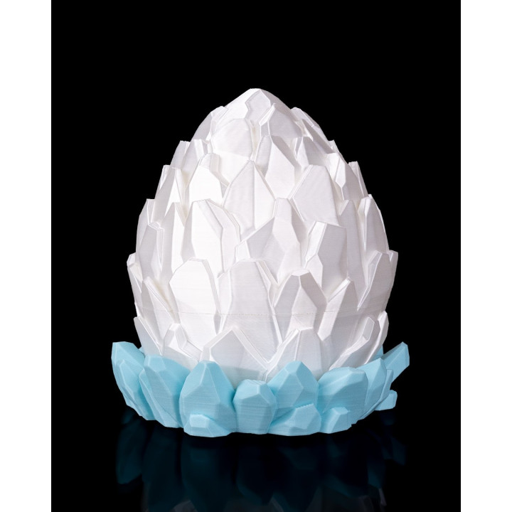 Œuf De Dragon Cristal – Figurine Décorative Avec Bébé Dragon Surprise