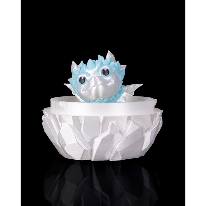 Œuf De Dragon Cristal – Figurine Décorative Avec Bébé Dragon Surprise