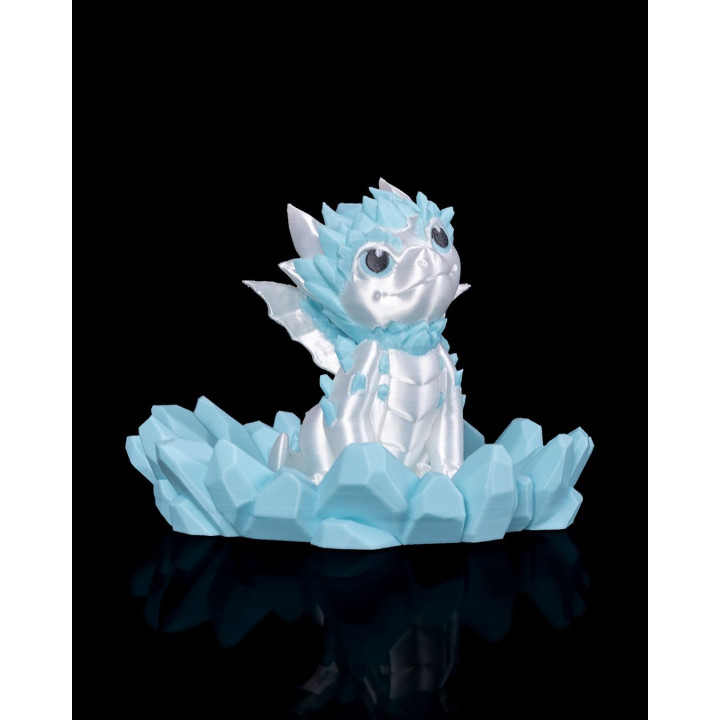 Crystallis – Bébé Dragon De Cristal, Figurine Décorative Made In Occitanie