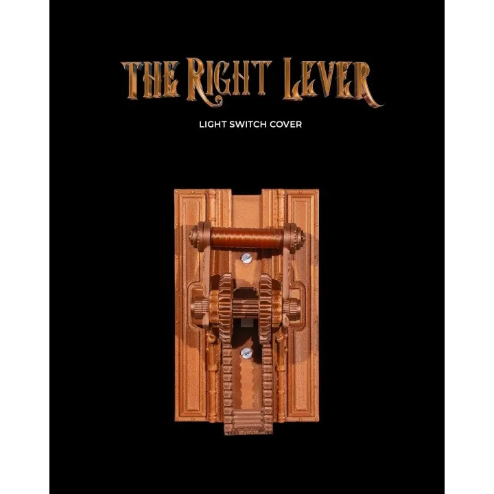 Cache Interrupteur Steampunk "The Right Lever"