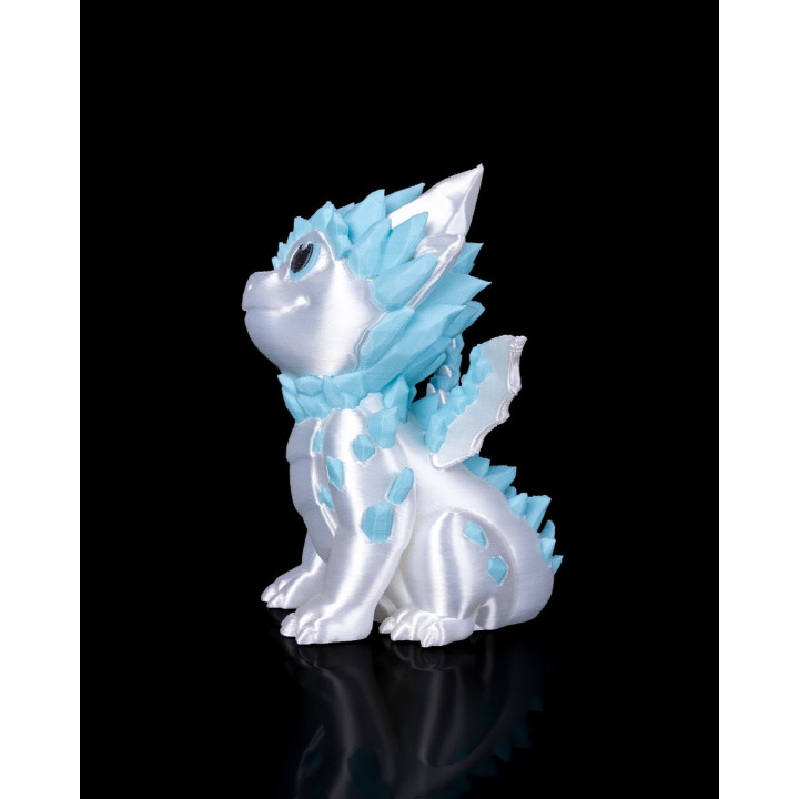 Crystallis – Bébé Dragon De Cristal, Figurine Décorative Made In Occitanie