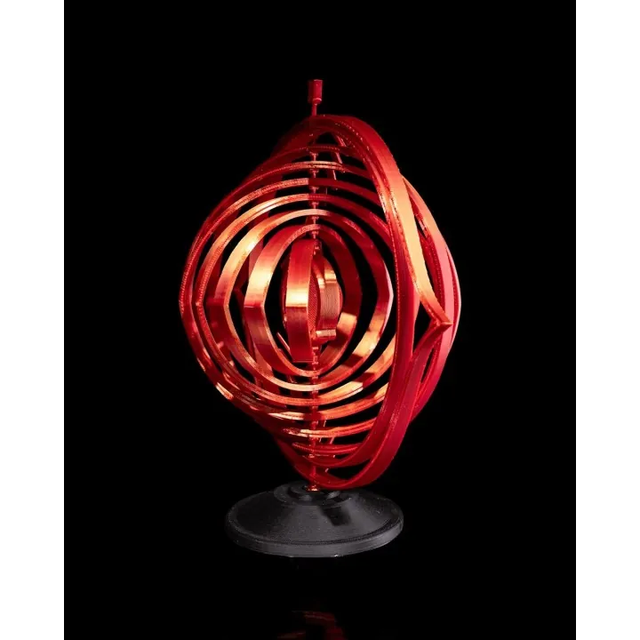 The Omniscient – Sculpture Œil Cosmique Cinétique
