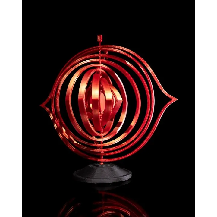 The Omniscient – Sculpture Œil Cosmique Cinétique