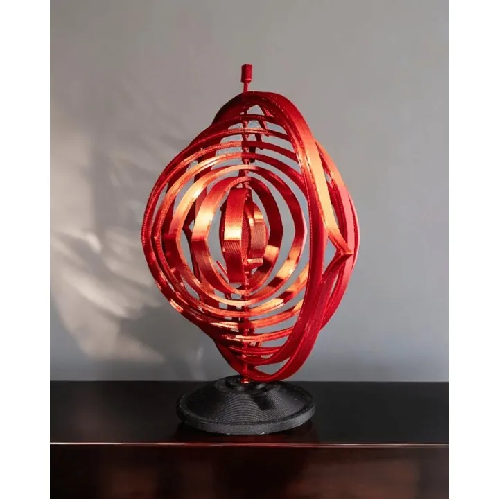 The Omniscient – Sculpture Œil Cosmique Cinétique