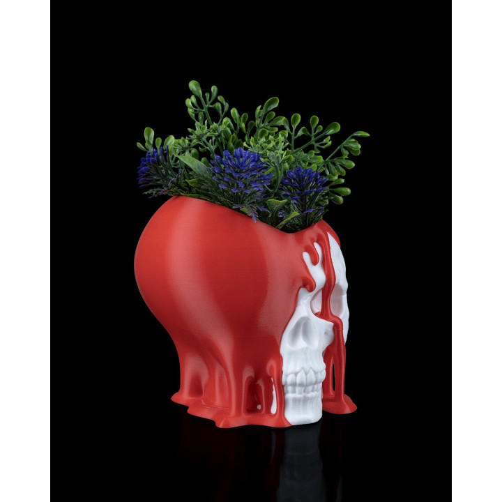 Pot De Fleurs Tête De Mort Cœur Fondant – Love Decay Planter