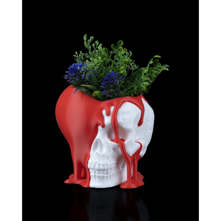 Pot De Fleurs Tête De Mort Cœur Fondant – Love Decay Planter