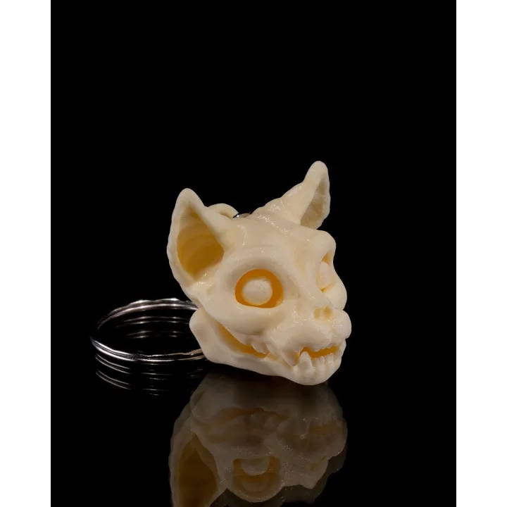 Porte-Clés Crâne Animal Fantasy – Chat, Lapin, Licorne
