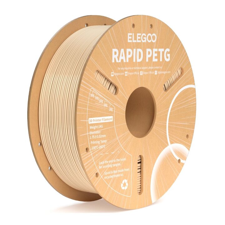 Elegoo - Rapid PETG - Beige - 1,75 mm - 1 kg | Maison Drabiec