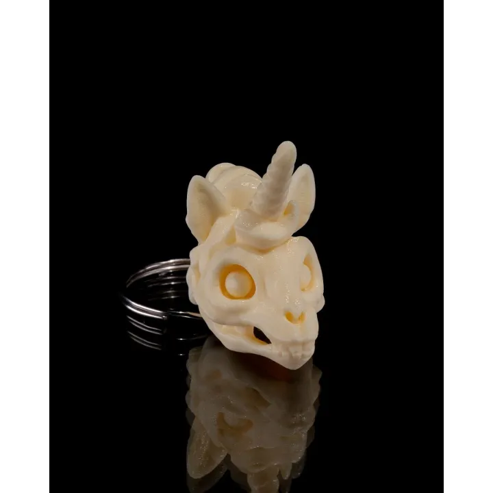 Porte-Clés Crâne Animal Fantasy – Chat, Lapin, Licorne
