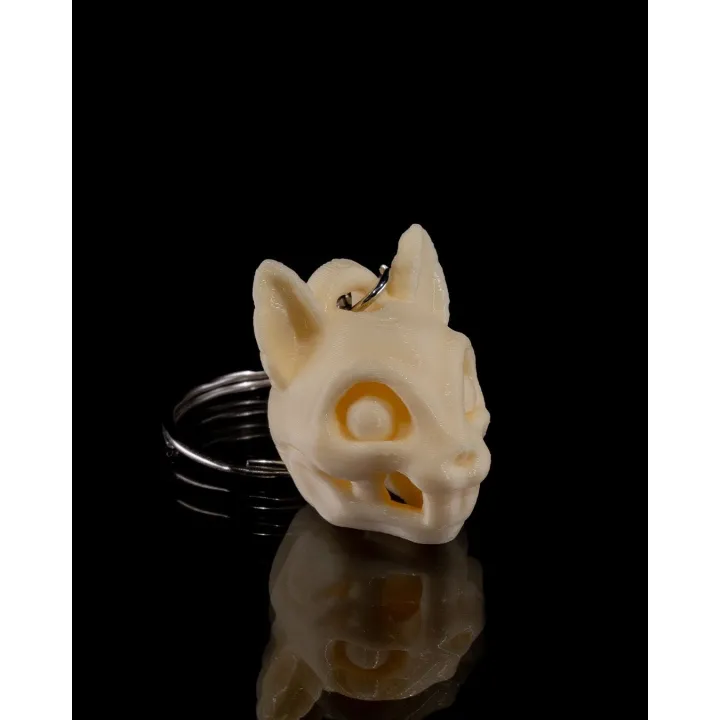 Porte-Clés Crâne Animal Fantasy – Chat, Lapin, Licorne