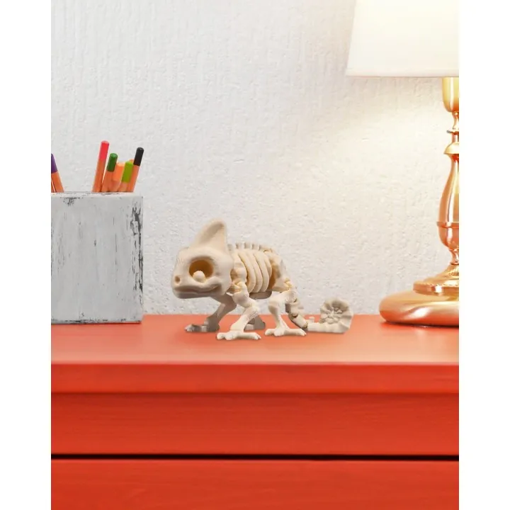 Caméléon Squelette – Figurine Made in Occitanie