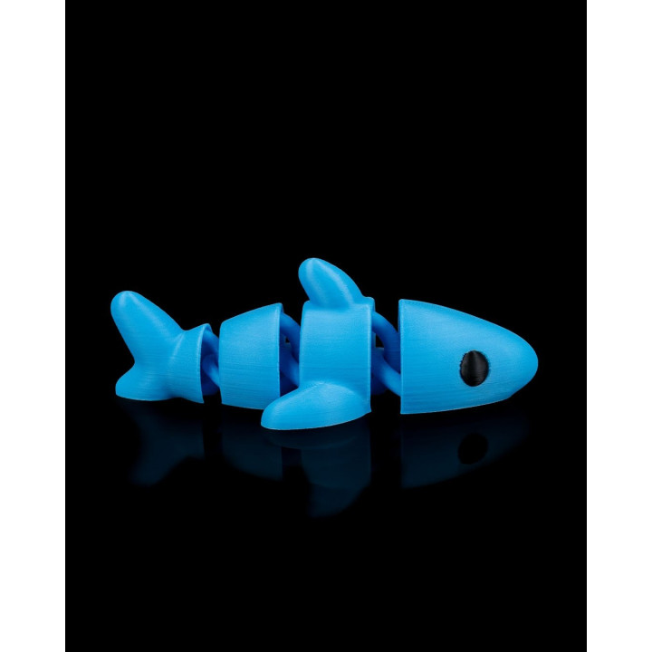 Requin Au Repos Dans L'Océan – Figurine Articulée & Socle Coraux