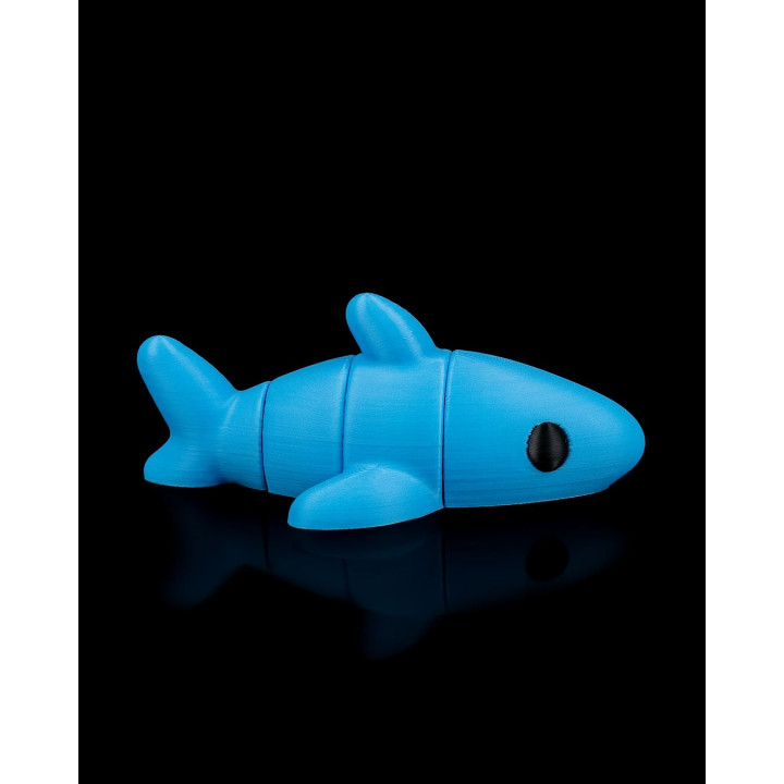 Requin Au Repos Dans L'Océan – Figurine Articulée & Socle Coraux