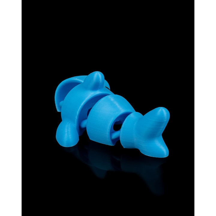 Requin Au Repos Dans L'Océan – Figurine Articulée & Socle Coraux