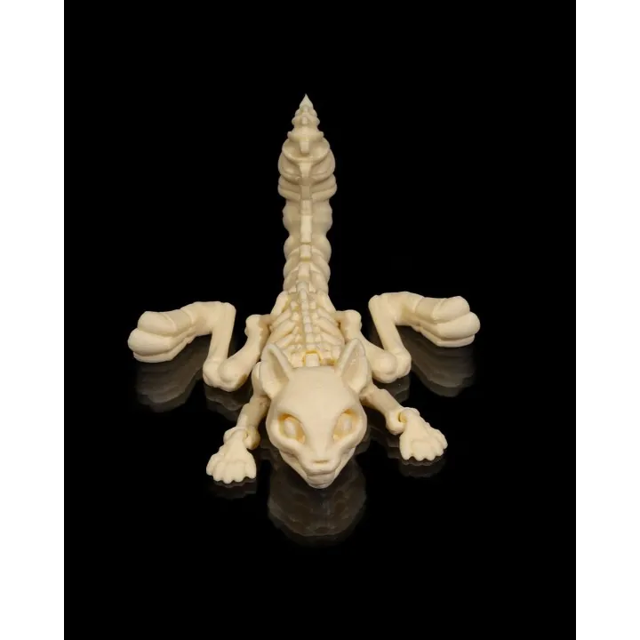 Écureuil Squelette – Figurine Déco Made in Occitanie