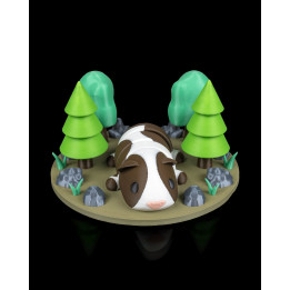 Cochon D'Inde Dans Son Nid De Prairie – Figurine Décorative