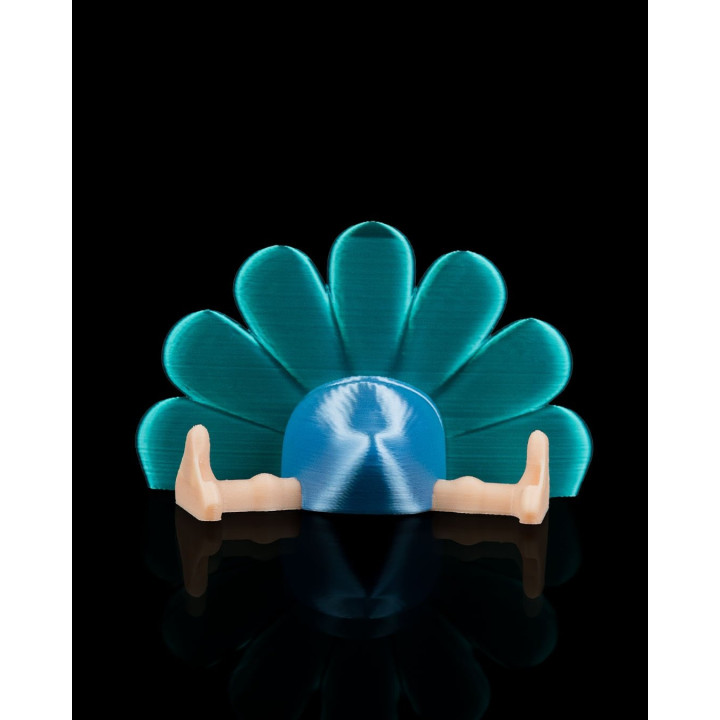 Paon Fainéant Dans Son Nid – Figurine Décorative Articulée & Porte-Clés