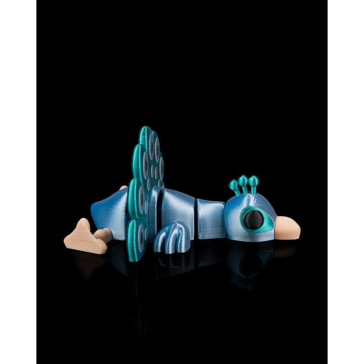 Paon Fainéant Dans Son Nid – Figurine Décorative Articulée & Porte-Clés