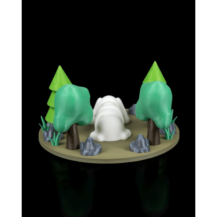 Lapin Blotti Dans Son Nid – Figurine Décorative & Porte-Clés