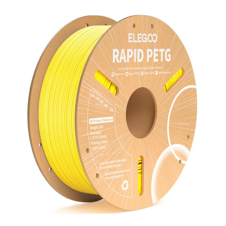 Elegoo - Rapid PETG - Jaune - 1,75 mm - 1 kg | Maison Drabiec