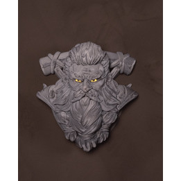 Glow Smith – Applique Murale Guerrier Nain Lumineux