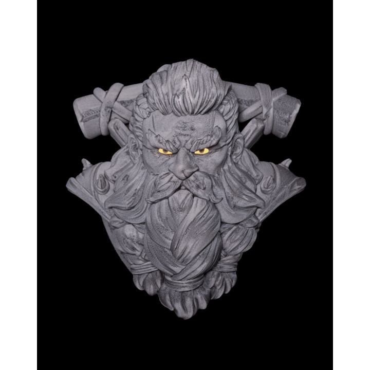 Glow Smith – Applique Murale Guerrier Nain Lumineux