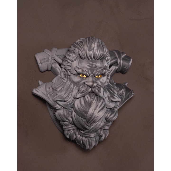 Glow Smith – Applique Murale Guerrier Nain Lumineux
