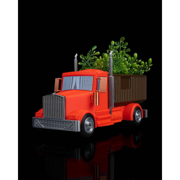 Pot De Fleurs Camion Américain – Jardinière Décorative Rétro