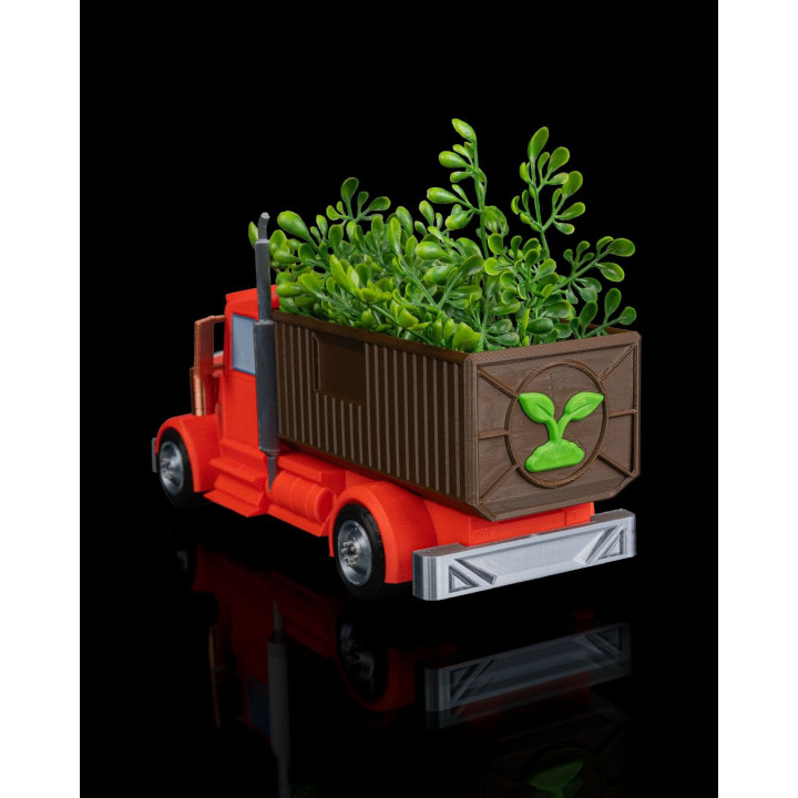 Pot De Fleurs Camion Américain – Jardinière Décorative Rétro