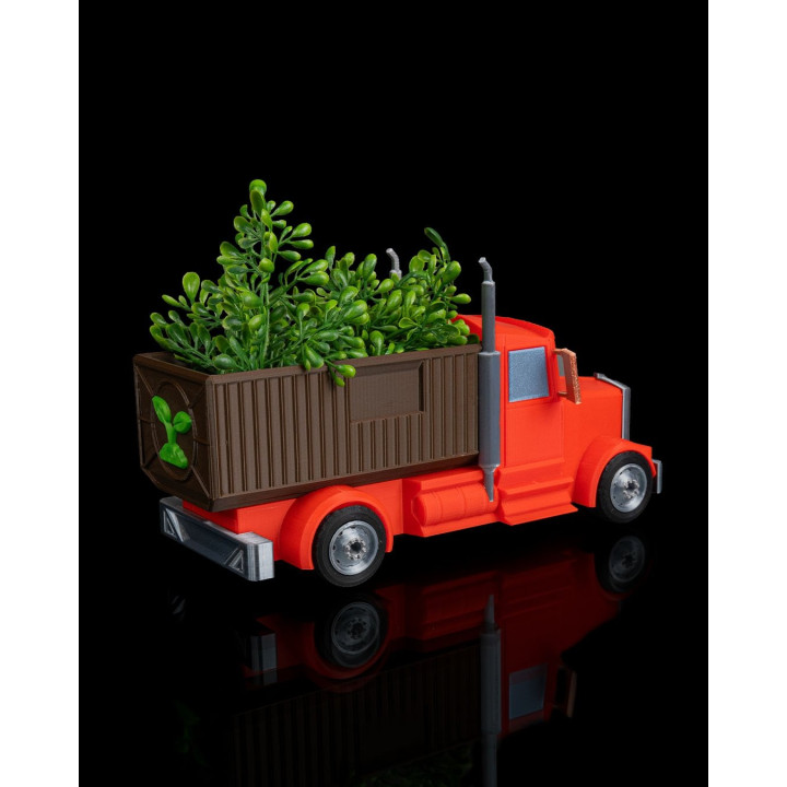 Pot De Fleurs Camion Américain – Jardinière Décorative Rétro