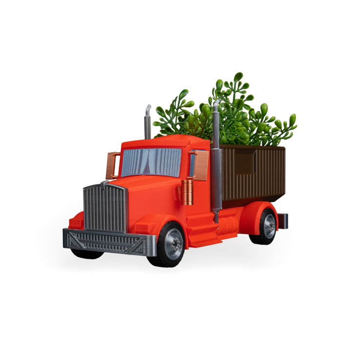 Pot De Fleurs Camion Américain – Jardinière Décorative Rétro