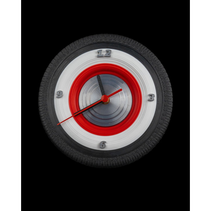 Horloge Pneu "Tire'D Of Time" – Murale Ou À Poser